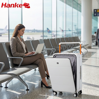 Valise Hanke à roulettes, coque rigide, serrure TSA, bagages intelligents, ensemble de valises de voyage, bagages à roulettes pour cabine
