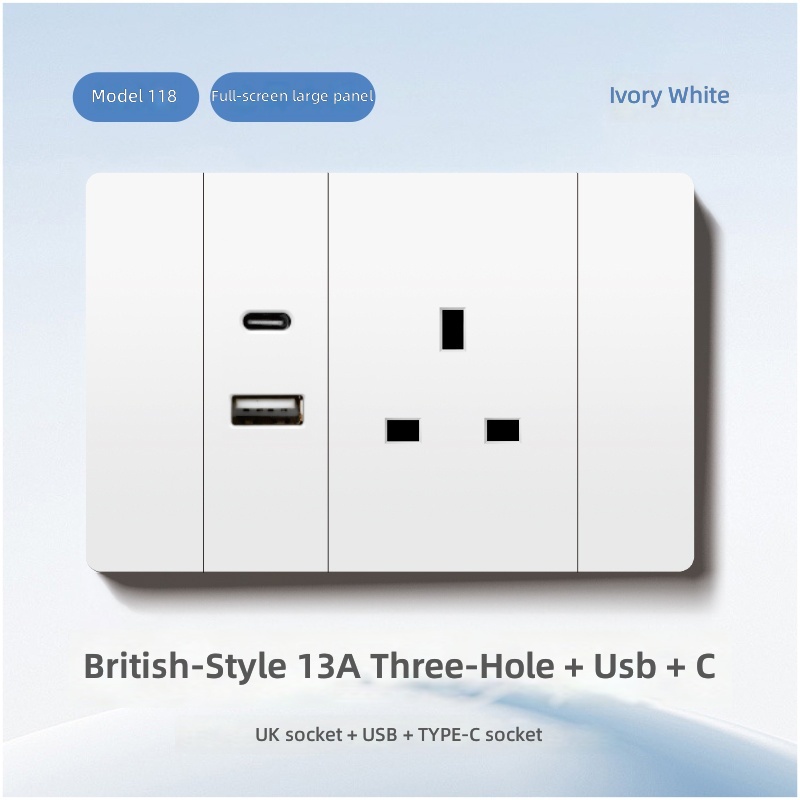 American six-hole+USB+Type-C