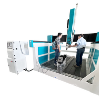 Prix usine 4 axes grand Format Table mobile CNC 3D mousse planche de bois Sculpture Eps sculpture Machine
