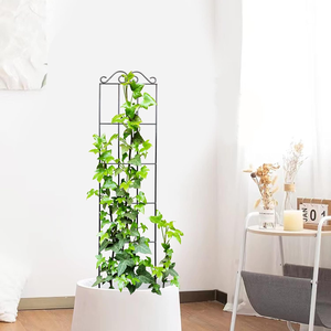 Treillis <span class=keywords><strong>de</strong></span> <span class=keywords><strong>jardin</strong></span> en métal pour plantes grimpantes, support extérieur pour plantes, roses, vignes, fleurs, légumes, treillis en métal antirouille pour pot <span class=keywords><strong>de</strong></span> <span class=keywords><strong>jardin</strong></span> - Product Image 3