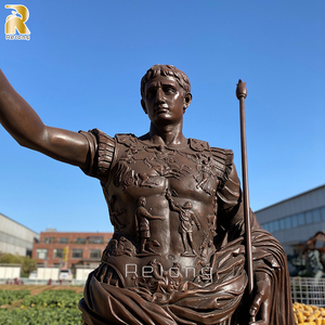 Estatua de metal de tamaño real para decoración artística, escultura personalizada de gran tamaño, antigua, al aire libre, bronce, <span class=keywords><strong>Caesar</strong></span>, jardín - Product Image 6