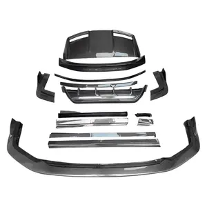 Kit de carrosserie de voiture Offre Spéciale pour <span class=keywords><strong>Lexus</strong></span> NX 2022 + modifié pour YCK petite lèvre avant et lèvre arrière en fibre de carbone avec coins - Product Image 1