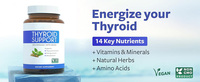 Capsules d'Ashwagandha pour la thyroïde avec sélénium, zinc, iode, L-tyrosine, varech et curcuma