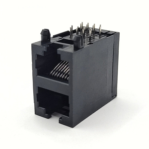 2x1 cổng đen Stack RJ45 Jack RJ45 nữ nối mạng cắm connecteur Ethernet RJ45 nối ổ cắm - Product Image 1