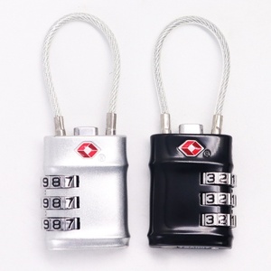 Candado TSA201 en <span class=keywords><strong>Stock</strong></span> con Combinación de 3 Dígitos de Aleación de Zinc y Cable de Acero para Caja de Seguridad - Product Image 2