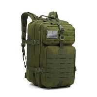 Sac à dos tactique AYPPRO grand format 45L, sac à dos de randonnée, de camping, de trekking, de chasse, fermeture éclair, antivol