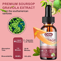 Tetes Cairan Biocaro Soursop Graviola, Daun Soursop Guanabana, Suplemen Tetes Graviola