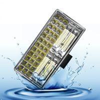 Barra de Luz LED Rectangular para Trabajo, Haz de Luz Concentrada y Difusa, Lámpara de Conducción Todoterreno IP68 para Montacargas, Vehículos de Construcción y Camiones