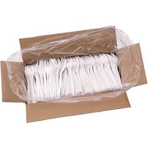 Fourchettes en polypropylène blanc robustes pour usage intensif, 1000 pièces/emballage, 1 carton - Product Image 6