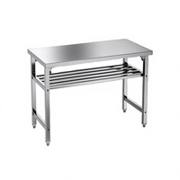 Table pliable en acier inoxydable 201 table de travail pliante portable pour l'extérieur