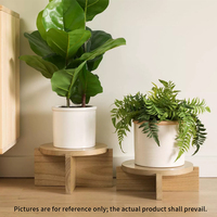 Offre Spéciale : Ensemble de supports décoratifs en bois naturel, tables surélevées, tabourets, présentoirs à niveaux, supports pour plantes et outils