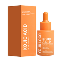 Essence faciale multi-effets personnalisable à la vitamine C, sérum à l'acide kojique, curcuma, blanchissant, élimination des taches noires