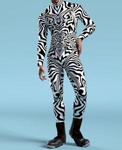 Bộ đồ liền thân in hình đầu lâu cho nam Bộ đồ liền thân in kỹ thuật số 3D dành cho người lớn Bộ đồ liền thân một mảnh Bộ đồ liền thân Anime Jumpsuit nam - Product Image 2