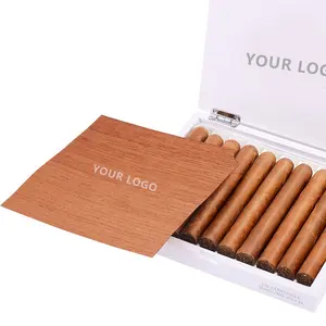 custom wooden cigar packaging box for 10 cigars