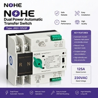 Interrupteurs de transfert automatique miniatures AC 2P 3P 4P 63A 100A, disjoncteurs électriques à double alimentation