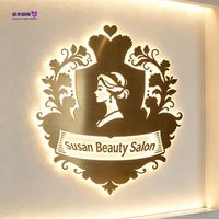 Lettres LED 3D en acier inoxydable sur mesure de haute qualité avec éclairage halo inversé, logo mural commercial, décoration intérieure pour entreprises
