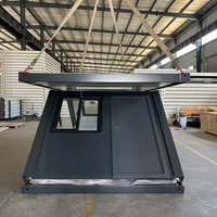 Nouvelle conception de maison conteneur pliable moderne et mobile (type Z-Fold) avec fonction respirante pour bureau à domicile et espace de vie, livrée en kit.