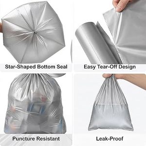 Bolsas de Basura Negras Resistentes Huamaohengchun, Sin Perfume, Sin Solapas, Forros Gruesos para Cocina, Baño, Dormitorio y Oficina - Product Image 3