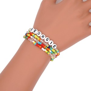 Go2boho Cadena de enmascaramiento para Gril Collar con letras bohemias Cadenas de gafas de sol arcoíris - Product Image 4