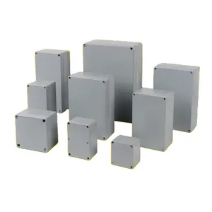Saipwell-caja de empalme para electricidad e iluminación, aleación de aluminio rectangular IP66, precableado, 250x215x90MM, fabricación verificada
