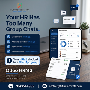 Logiciel Odoo HRMS, système de gestion des ressources humaines pour la paie, la gestion des présences, les congés, le recrutement et les dossiers des employés - Product Image 3