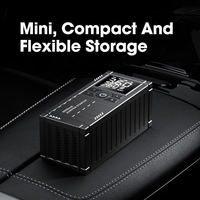 Wolf ABS Material Tire Inflator 14.8V Portable Air Compressor LED Digital Display Tire Pressure Monitor Car Jump Starter 8000mAh