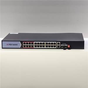 อุปกรณ์ไฟเบอร์ออปติก 100Mbps 1000Mbps สวิตช์ PoE อัจฉริยะแบบไม่ต้องจัดการ VLAN Division Switch Watchdog - Product Image 1