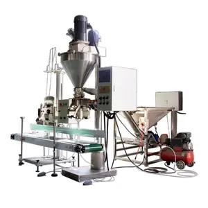 Máquina de ensacamento e embalagem de grãos de milho para enchimento de farinha em pó multihead