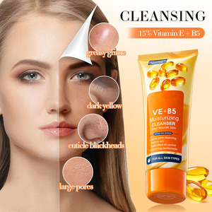 Limpiador facial de vitamina E + B5 Limpiador facial hidratante limpio Limpiador facial multiefecto - Product Image 2