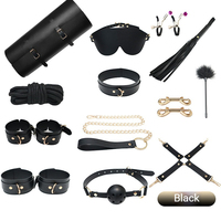 Offre Spéciale : Ensemble de Contrainte BDSM en Cuir pour Lit, comprenant Paddle, Fouet, Menottes de Jambe, pour Couples Adultes, Jeu SM Fétichiste en Chambre, 10 Pièces, 1000g