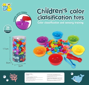 Juguetes de matemáticas Montessori de Venta caliente para niños pequeños, juego de juegos cognitivos de Educación Temprana de goma suave para contar arcoíris - Product Image 6
