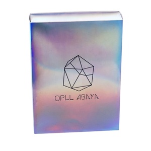 Boîte à tiroir holographique en carton à glissière coulissante personnalisée Tiroir d'emballage Boîte à papier holographique cadeau avec extracteur ouvert - Product Image 6