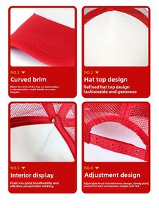 Wholesale Promotional <b>Yellow</b> Volunteer Peaked Cap with <b>Sponge</b> Mesh Baseball Logo Printing Sun Hat Sunshade - Product Image 3