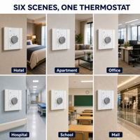 Termostato Inteligente WiFi HY533 para Caldera y Calefacción por Suelo Radiante; Relé Dual de 16A/3A, 90-240V, Control por Aplicación Tuya para Hoteles y Oficinas