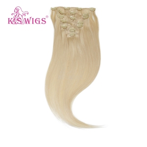 KSWIGS Premium Mixed Shade Lace Clip Cheveux Cuticule Aligné Réutilisable Vrais Cheveux Humains Pour Cheveux En Vrac Vendeurs Acheteurs Du Monde Entier - Product Image 5