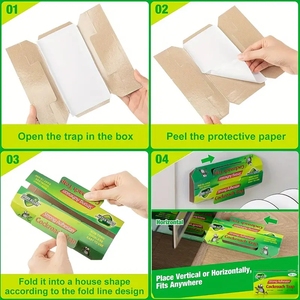 แผงควบคุมแมลงสไนเปอร์ใช้ในครัวเรือนกับดักแมลงสาบพลาสติกแบบกำหนดเองสำหรับแมงมุมมดปลอดสารพิษเป็นมิตรต่อสิ่งแวดล้อม - Product Image 5