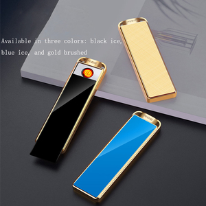 Customized Logo Thin Mini Electric Lighter USB Metal <b>Torch</b> for Various Occasions-for Fathers' Day Halloween Graduation Easter - Product Image 5