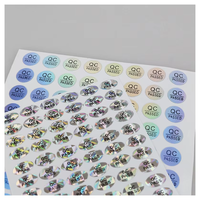 Laser de sécurité holographique personnalisé QC Pass Paper/autocollant d'étiquette en PVC étanche