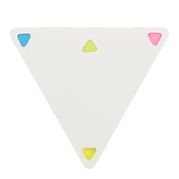 Bloc-notes autocollant personnalisé en forme de triangle vente en gros petit ensemble d'autocollants de bloc-notes mignon pour l'école