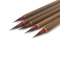 Peinture sur bambou, poils de loup purs, pinceau chinois, calligraphie cursive, dessin de jardin