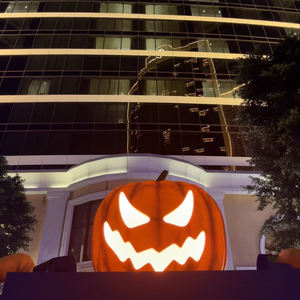 Большой Хэллоуин Тыквенный Фонарь Уличный дом-призрак реквизит со светодиодной подсветкой кулон Jack-o'-Lantern IP65 DC источник питания - Product Image 3