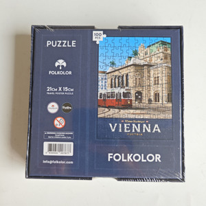 Rompecabezas de 100 Piezas de Alta Calidad, Personalizado, a Todo Color, Educativo, de Cartón, con Diseño de Póster de Viaje a Viena, con Logotipo Personalizado - Product Image 4