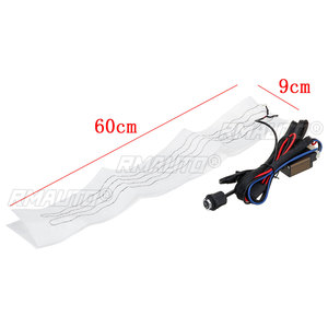 Kit Chauffant Universel pour Volant de Voiture en Tissu Floqué Hiver, Coussin Chauffant Auto 60x9cm avec Interrupteur Rotatif 6 Positions - Product Image 2