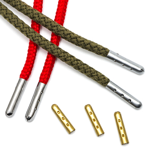 Aglet en métal de logo personnalisé en gros d'usine pour le <span class=keywords><strong>lacet</strong></span> et les bouts de corde de sweat à capuche - Product Image 2