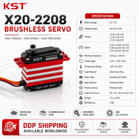 KST X20 Combo Servos Brushless - 3 servos X20-2208 + 1 X20-1035 - Kit Combo avec Engrenages en Alliage d'Aluminium et Acier Trempé DC6.0-8.4V pour Drones