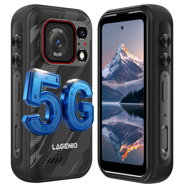 Brand New Original LAGENIO Eagle Pro Rugged Phone 5G LTE 4K 120Hz LCD 36GB+256GB 3700mAh 33W NFC IP68 Octa Core Rugged Mobile