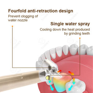 Turbina de Aire de Alta Velocidad con LED para Odontología Sunny Dental, con Ángulo de 45 Grados y Anti-Retracción, Equipo de Odontología - Product Image 6