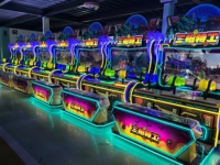 Machine d'arcade de jeu vidéo à monnayeur pour 3 joueurs, modèle Triple Gun Agent, pour divertissement intérieur, vente en gros d'usine, en anglais