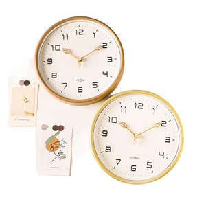 Orologio da Parete Scandinavo in Legno, Design Semplice e Creativo con Specchio, Silenzioso, Decorativo per Soggiorno - Product Image 4