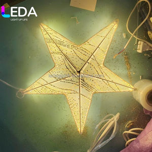 LEDA Nouvelle Décoration de Plafond pour Noël, Étoiles Lumineuses LED Suspendues pour Mariages, Hôtels et Fêtes - Product Image 2